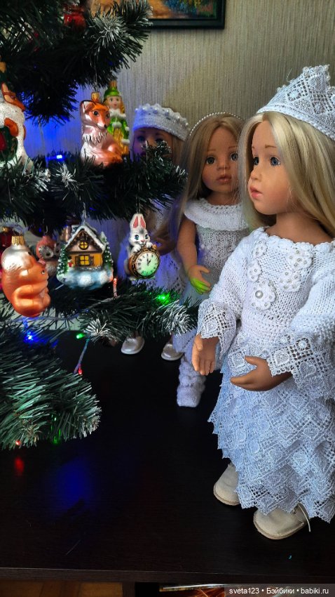 Украшаем маленькую елочку