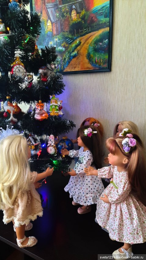 Украшаем маленькую елочку (фото 9)