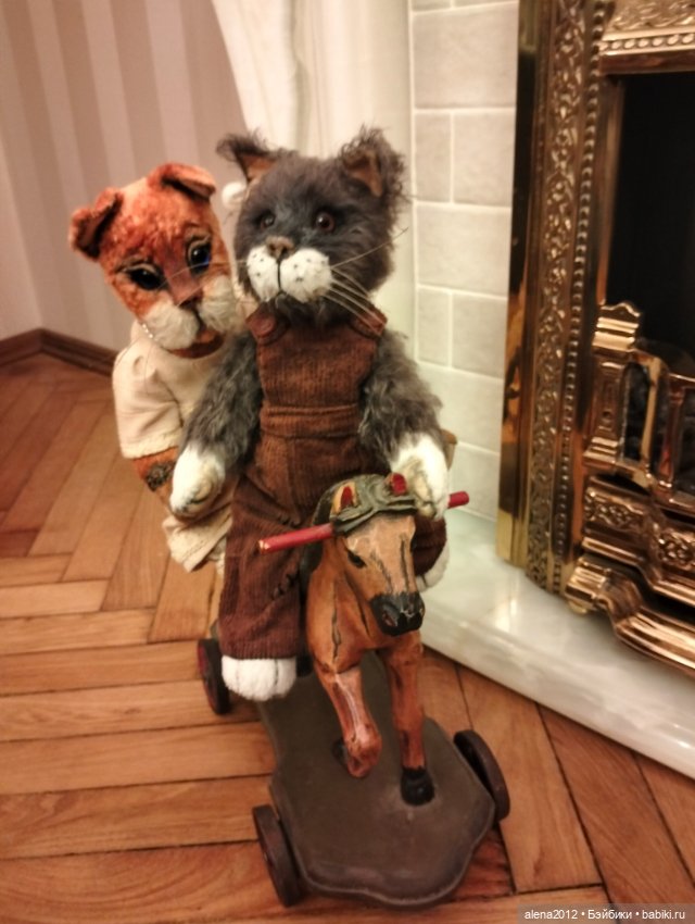 Барышня и хулиган — Домашние фото авторских игрушек: Тедди