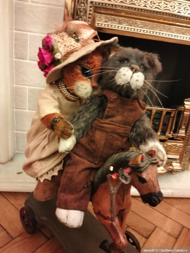 Барышня и хулиган — Домашние фото авторских игрушек: Тедди