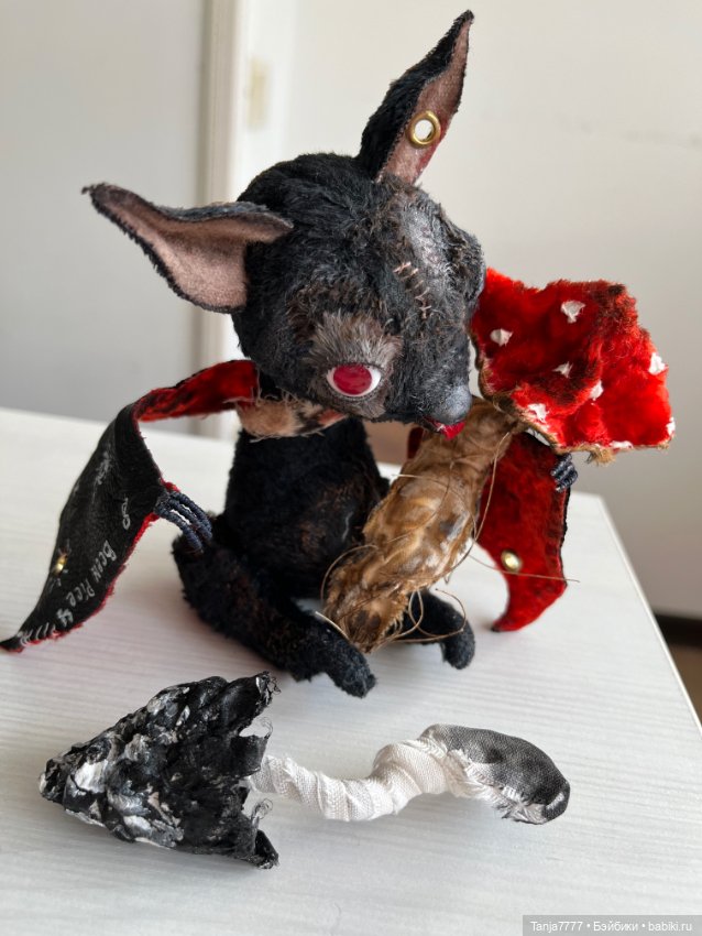 Crazy летучая мышь — Авторские мишки Тедди и друзья: фото (фото 2)
