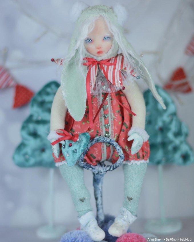 Зимние куколки-малышки — Авторские куклы Тедди (фото 3)