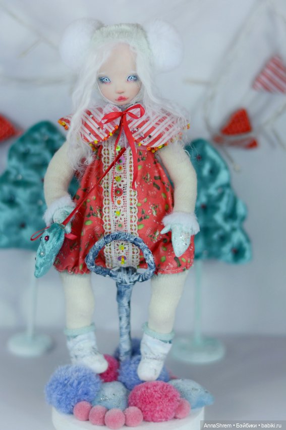 Зимние куколки-малышки — Авторские куклы Тедди (фото 7)