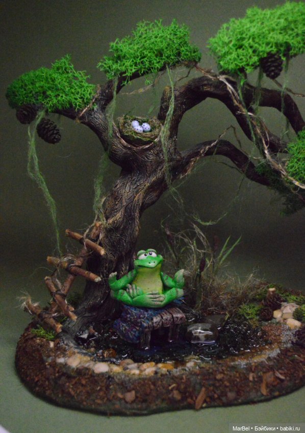 Композиция "Лягушачья медитация: дзен на болоте" (фото 2)
