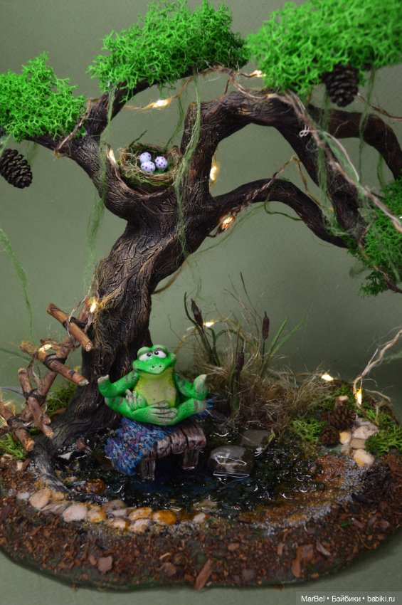 Композиция "Лягушачья медитация: дзен на болоте" (фото 4)