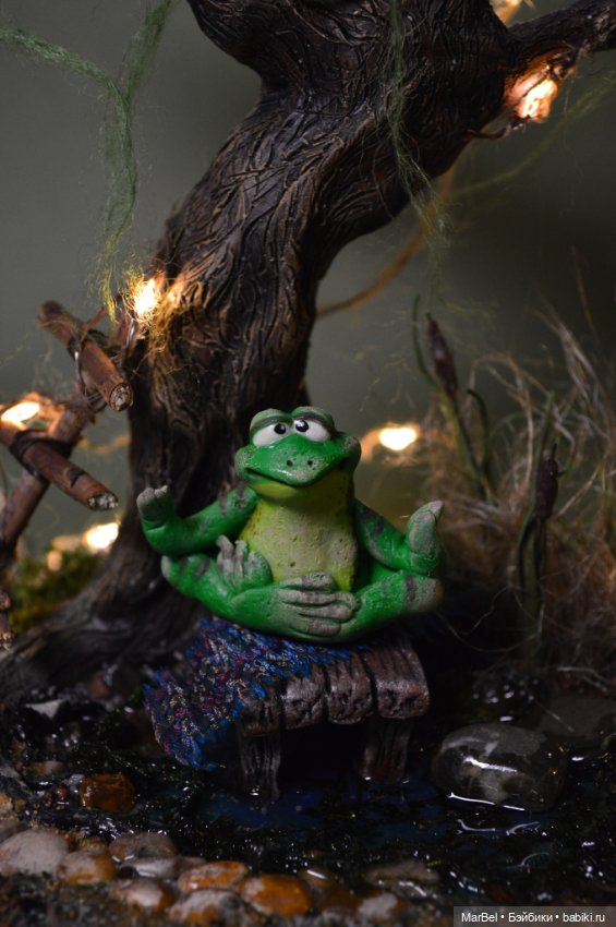 Композиция "Лягушачья медитация: дзен на болоте" (фото 8)