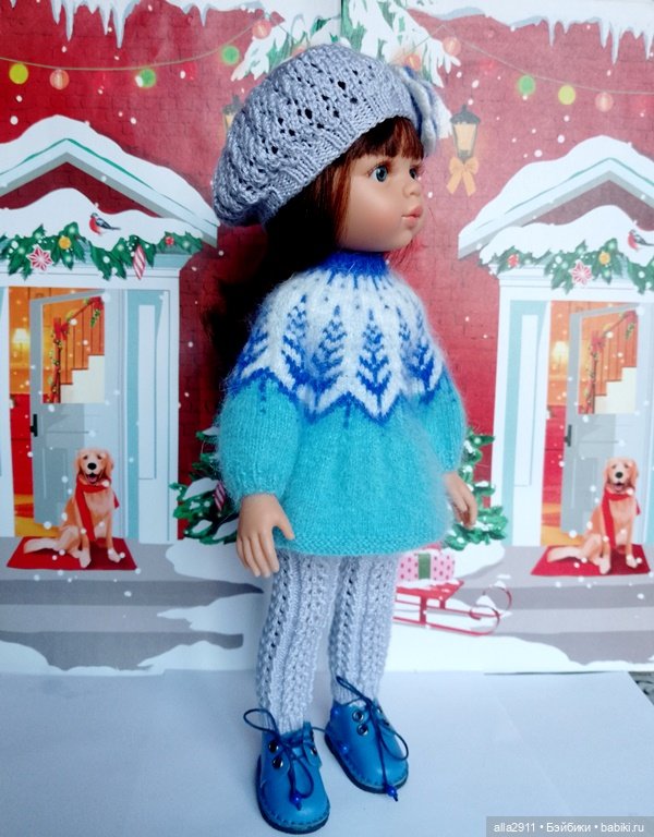 Вязаные костюмчики для двух милашек