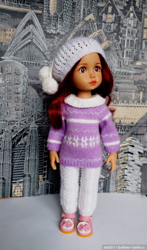 Вязаные костюмчики для двух милашек (фото 2)