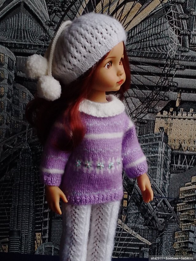 Вязаные костюмчики для двух милашек (фото 5)