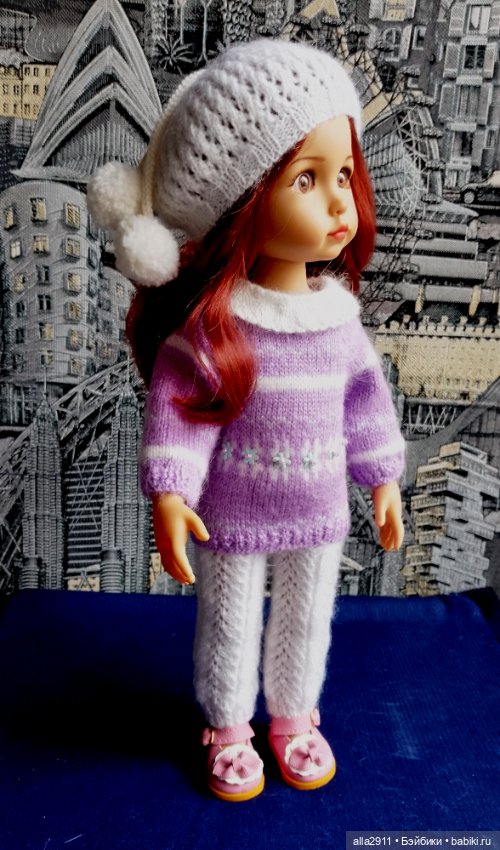 Вязаные костюмчики для двух милашек (фото 4)