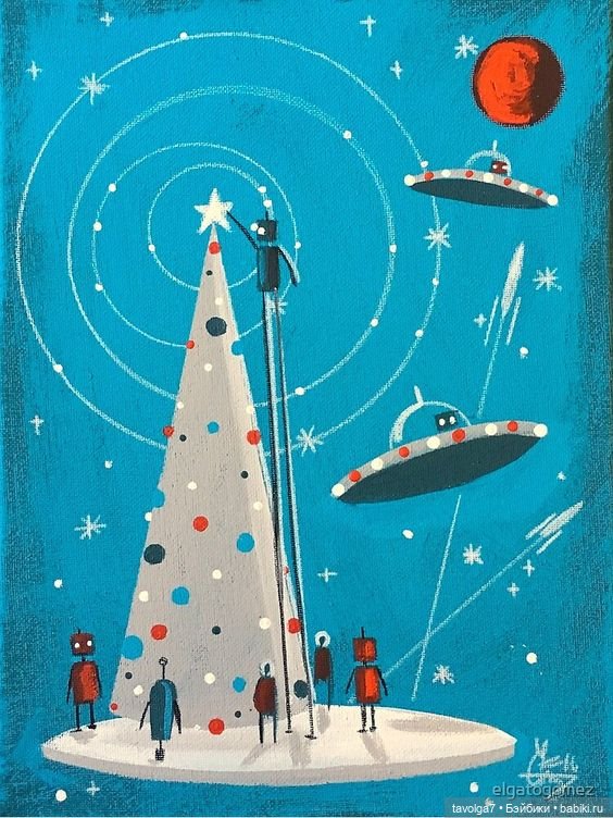 Новый год 1900-1960е — Культура