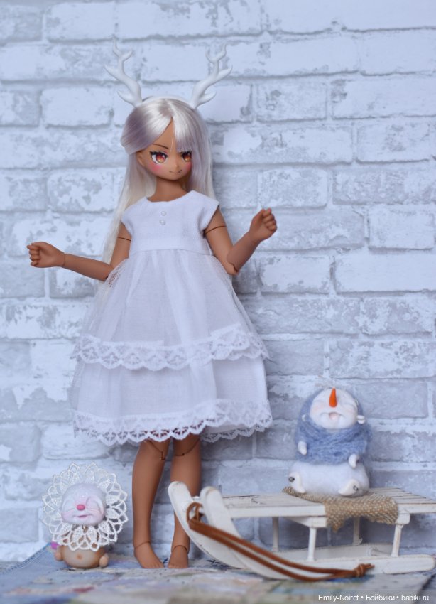 Белый олень — ООАК и репейнт игровых кукол: Bratz (фото 6)