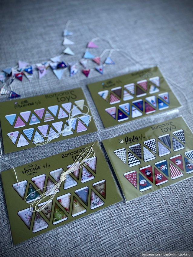 Бумажные кукольные будни - флажки для румбокса (фото 7)