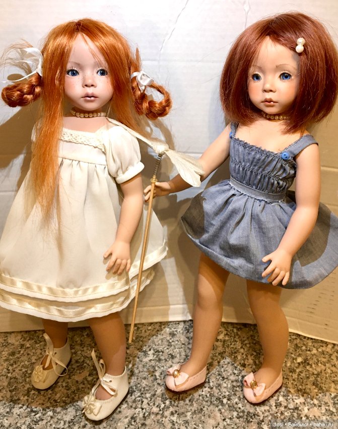 Даффна и Сюзи полностью фарфоровые от Dianna Effner (молд Dawn)