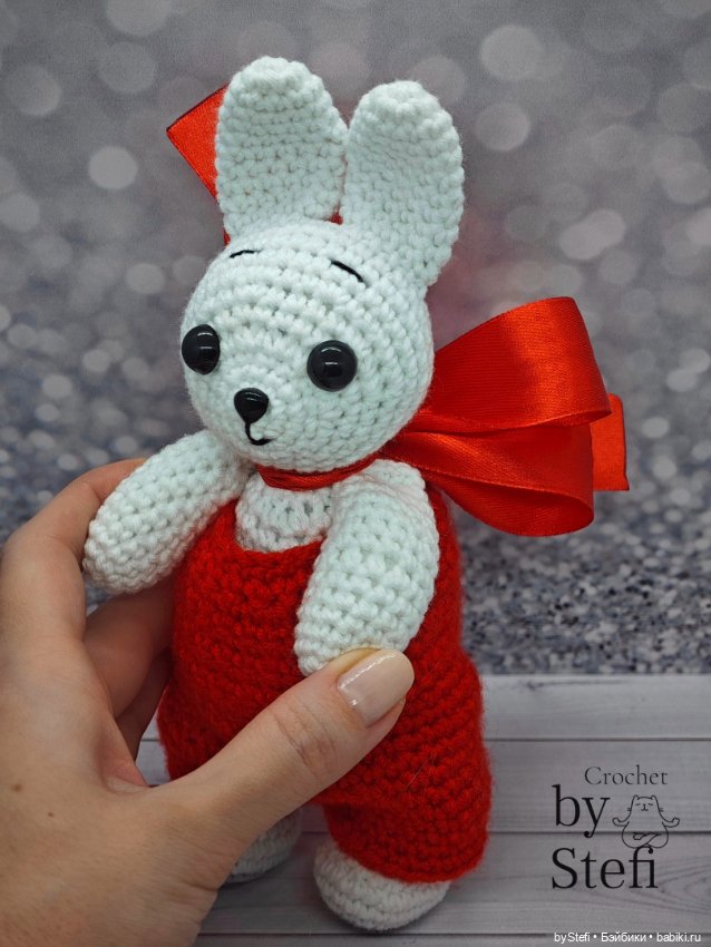 Любимый зайчишка — Вязаные игрушки и амигуруми: крючком (фото 10)