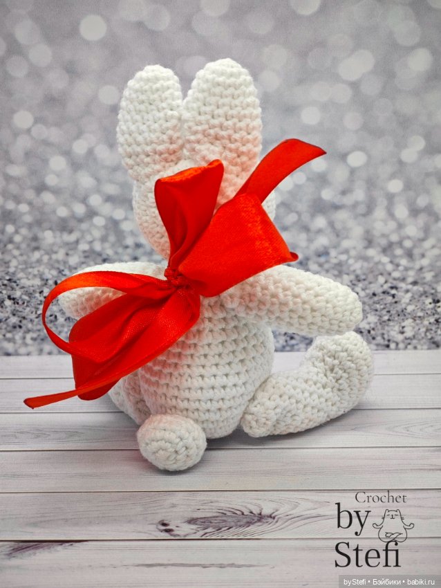 Любимый зайчишка — Вязаные игрушки и амигуруми: крючком (фото 9)