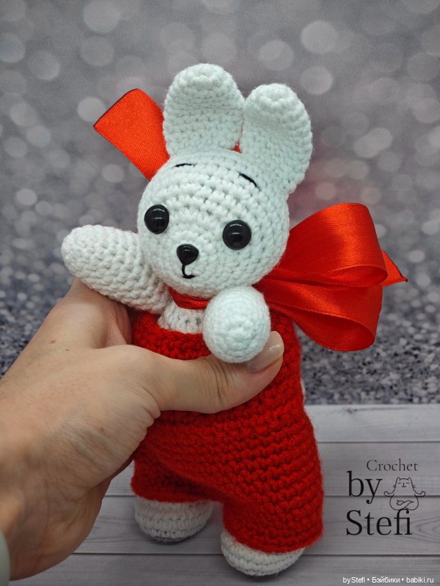 Любимый зайчишка — Вязаные игрушки и амигуруми: крючком (фото 4)