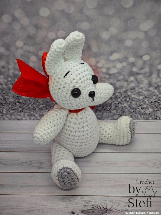 Любимый зайчишка — Вязаные игрушки и амигуруми: крючком (фото 8)