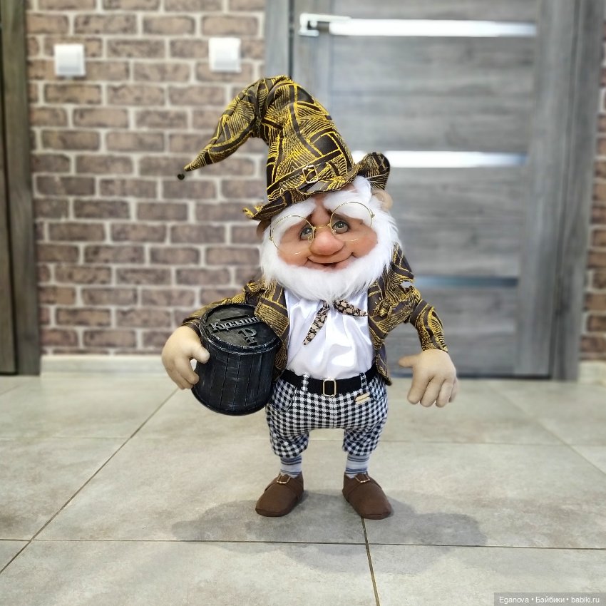 Добряк — Куклы из капрона и чулочной техники: авторские игрушки (фото 5)