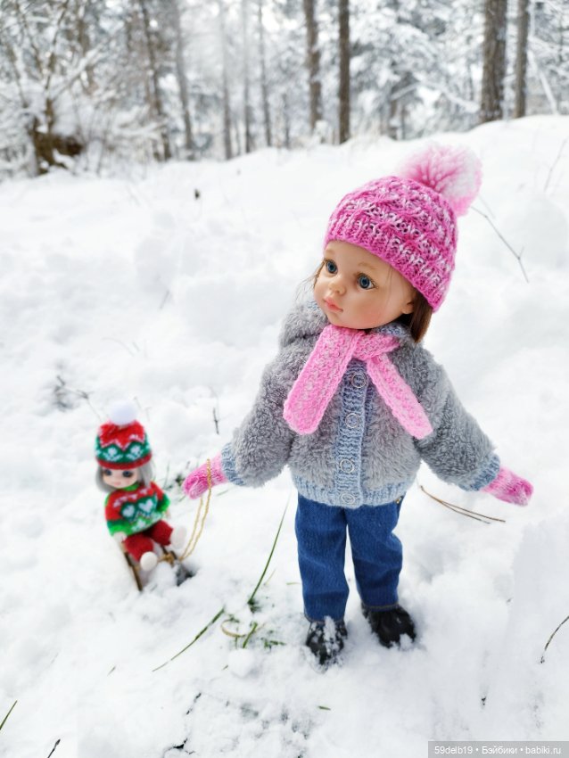 Прогулка в зимнем лесу — Одежда и обувь для кукол своими руками: фото (фото 9)