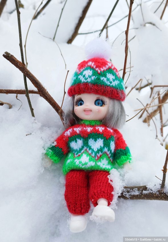 Прогулка в зимнем лесу — Одежда и обувь для кукол своими руками: фото (фото 3)