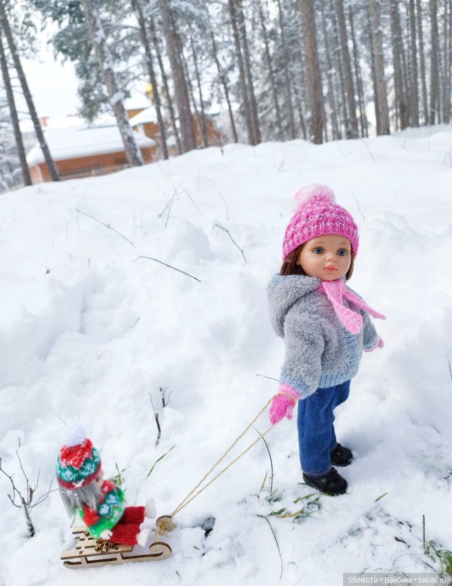 Прогулка в зимнем лесу — Одежда и обувь для кукол своими руками: фото (фото 10)