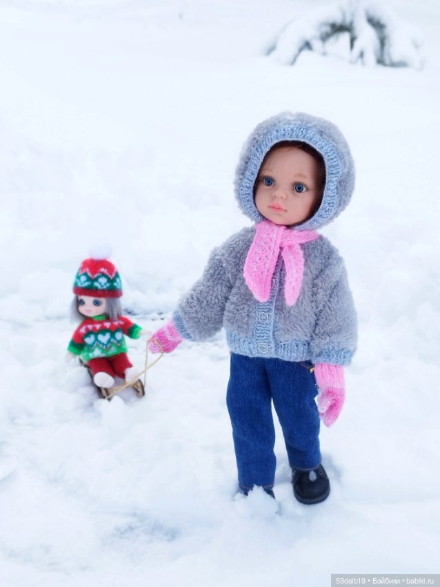 Прогулка в зимнем лесу — Одежда и обувь для кукол своими руками: фото