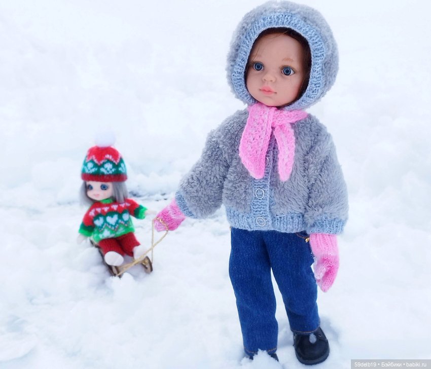 Прогулка в зимнем лесу — Одежда и обувь для кукол своими руками: фото