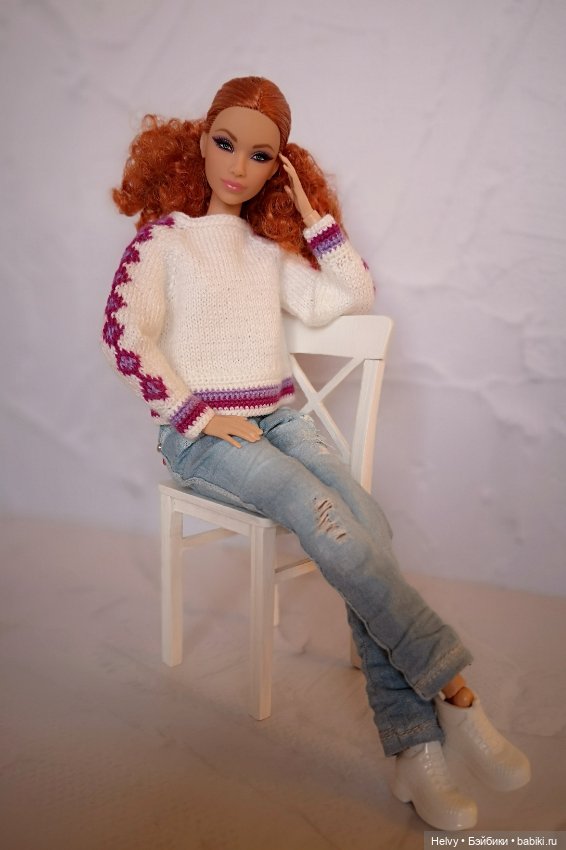 Теплые свитера для Барби — Куклы Barbie (Барби): Looks (фото 8)