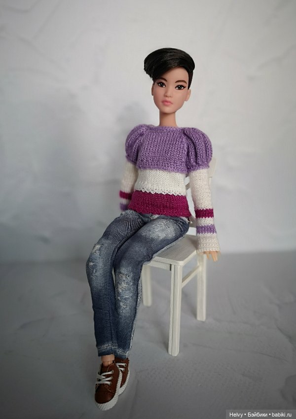 Теплые свитера для Барби — Куклы Barbie (Барби): Looks (фото 6)