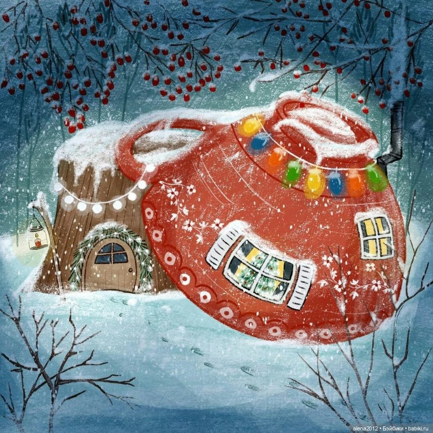 Для новогоднего настроения от художника Aleksandra Macvean