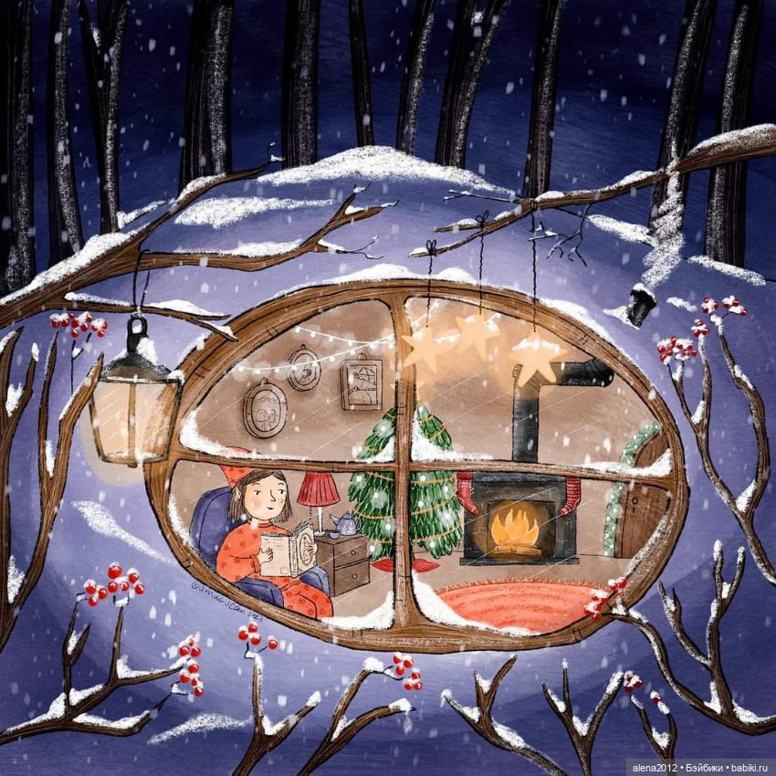 Для новогоднего настроения от художника Aleksandra Macvean