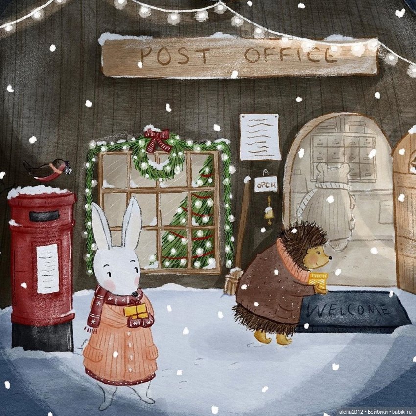 Для новогоднего настроения от художника Aleksandra Macvean