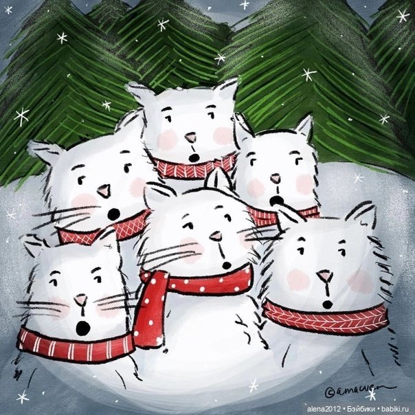 Для новогоднего настроения от художника Aleksandra Macvean