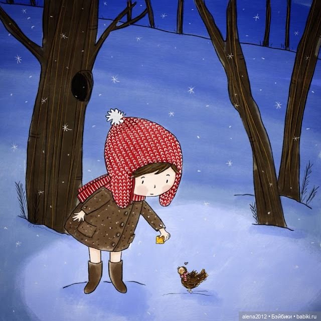 Для новогоднего настроения от художника Aleksandra Macvean