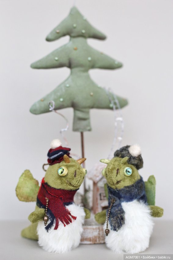 Дракоши/ Символ года — Текстильные игрушки и примитивы: кофейные