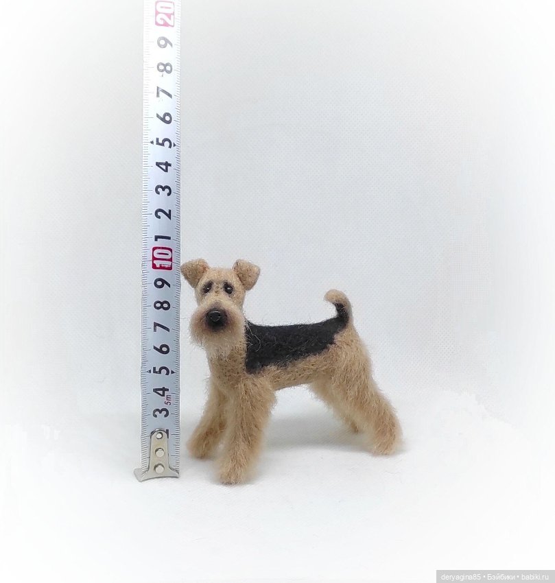 Эрдельтерьер — Валяные игрушки из шерсти: сухое валяние (фото 7)