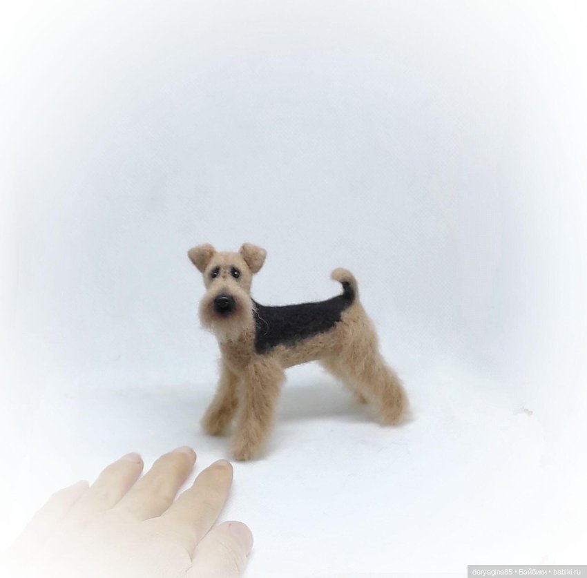 Эрдельтерьер — Валяные игрушки из шерсти: сухое валяние (фото 8)