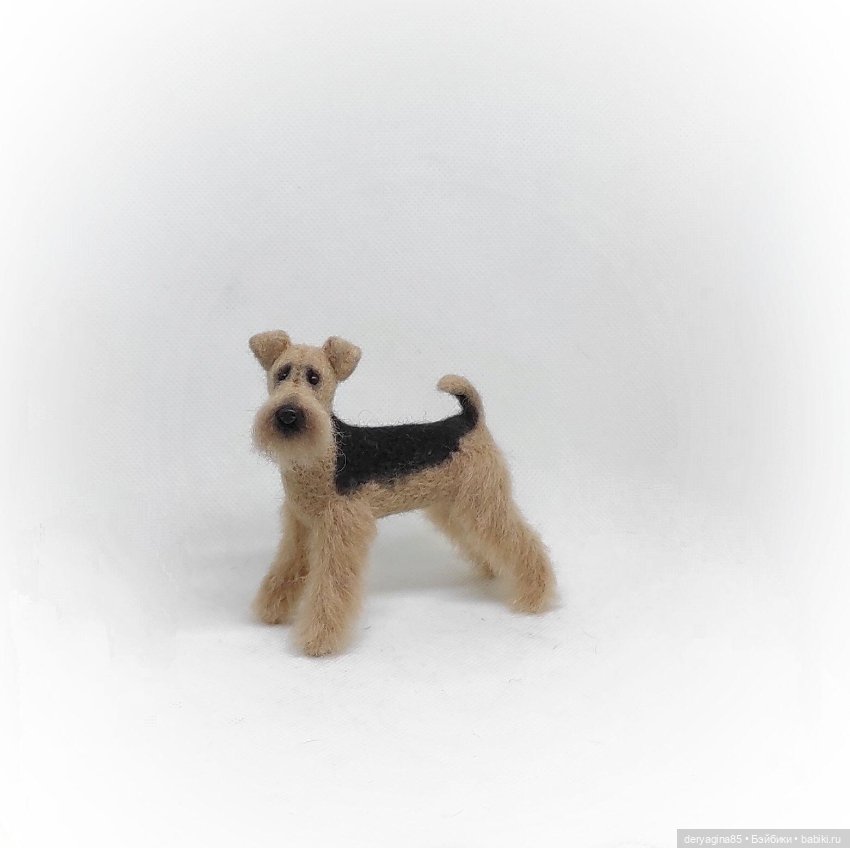 Эрдельтерьер — Валяные игрушки из шерсти: сухое валяние (фото 3)