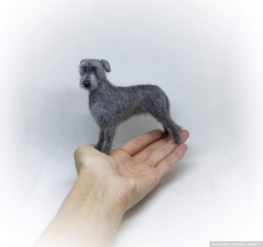 Ирландский волкодав — Валяные игрушки из шерсти: сухое валяние (фото 3)