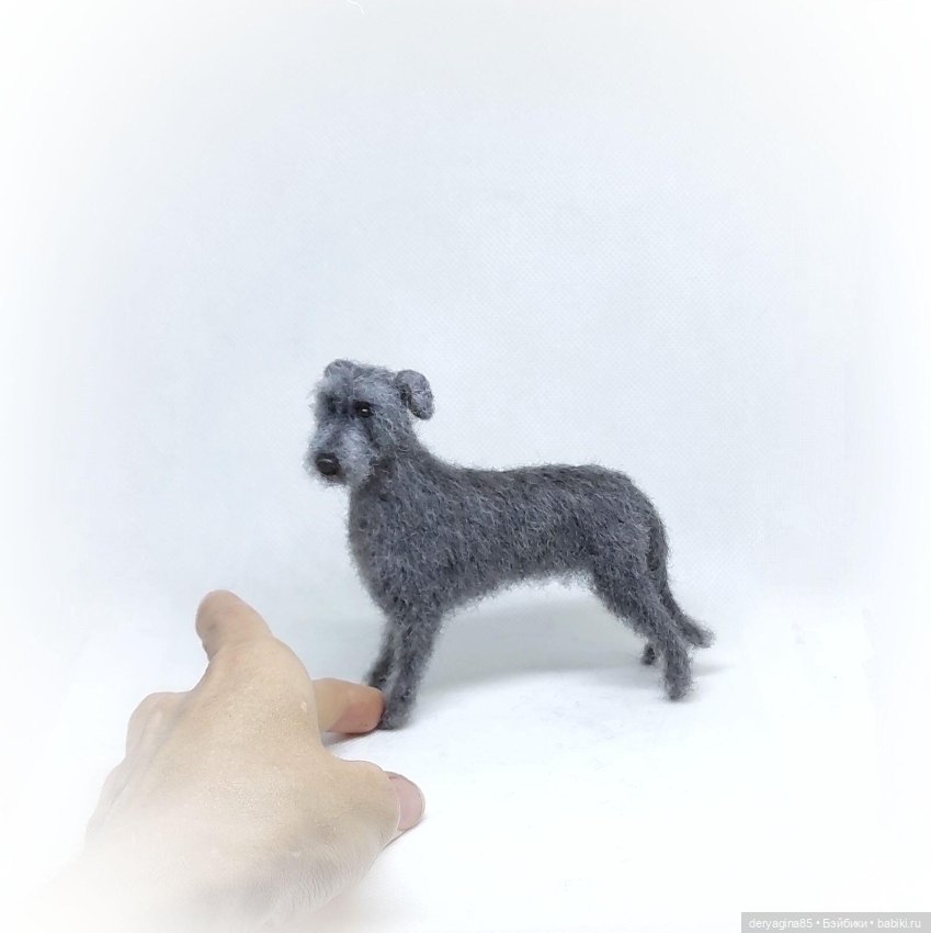 Ирландский волкодав — Валяные игрушки из шерсти: сухое валяние (фото 6)