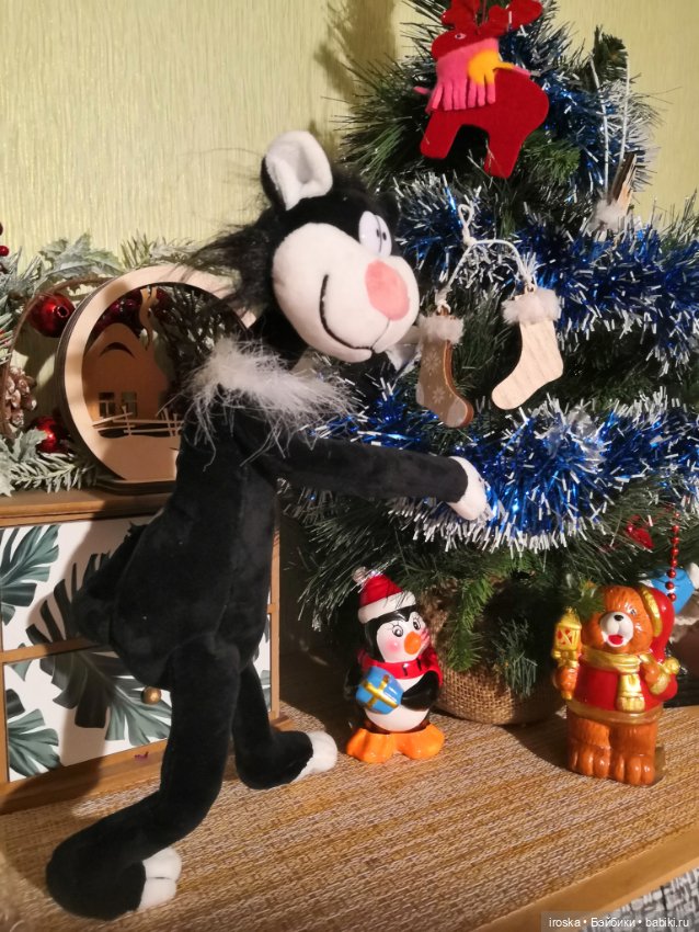 Кот и ёлка — Интересные игрушки и фигурки (разное): редкие (фото 2)