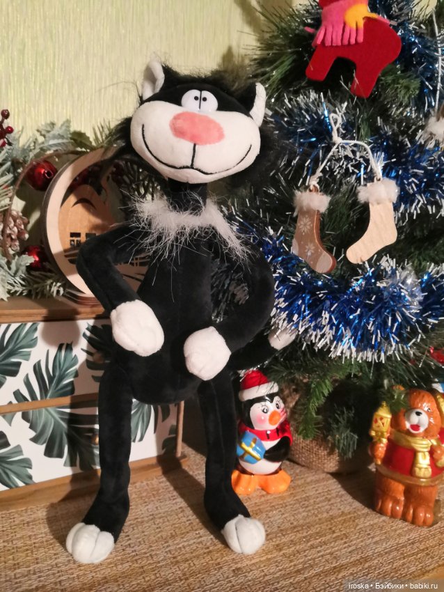 Кот и ёлка — Интересные игрушки и фигурки (разное): редкие