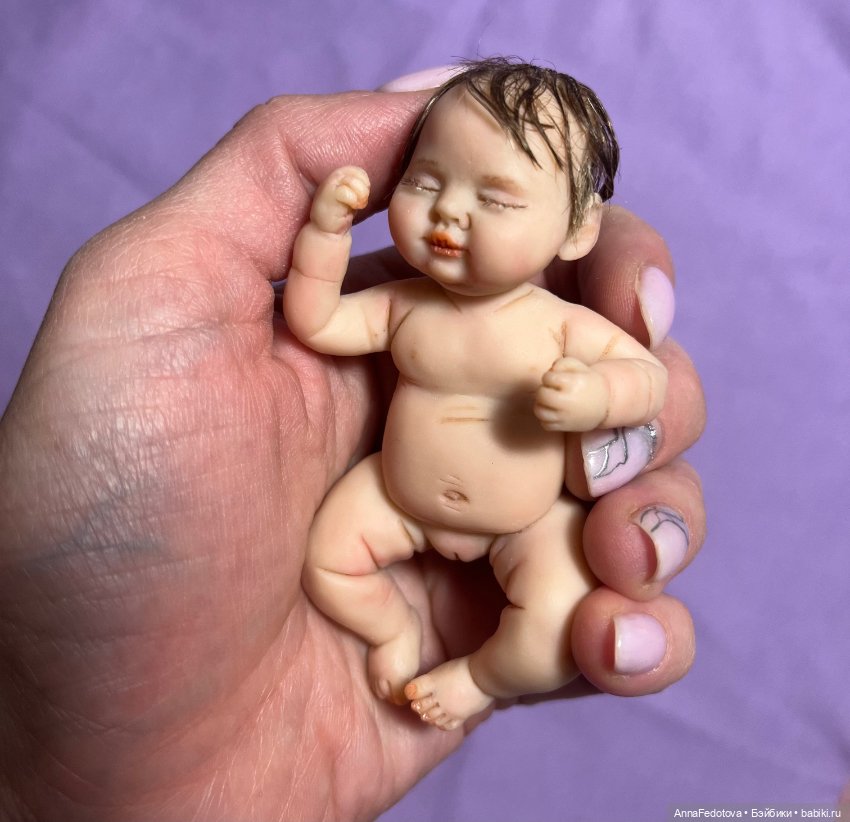 Малыши-младенчики🧸🤗😍 — Авторские миниатюрные куклы: лепка (фото 7)