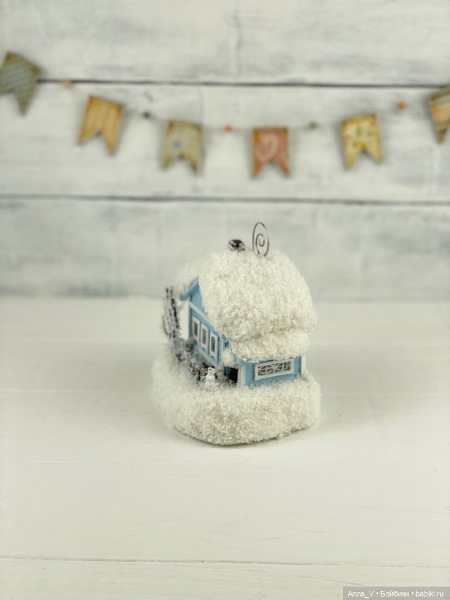 Домик на елку🌲 — Лепка авторских игрушек и папье (фото 4)