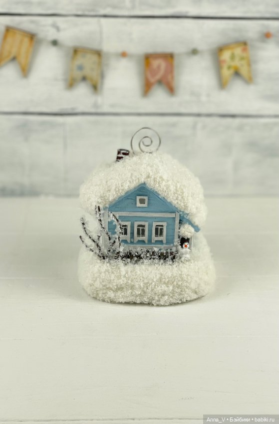 Домик на елку🌲 — Лепка авторских игрушек и папье (фото 2)