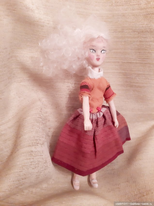 Куколка полностью из дерева по мотивам кукол Mamzelle de Paris (фото 6)