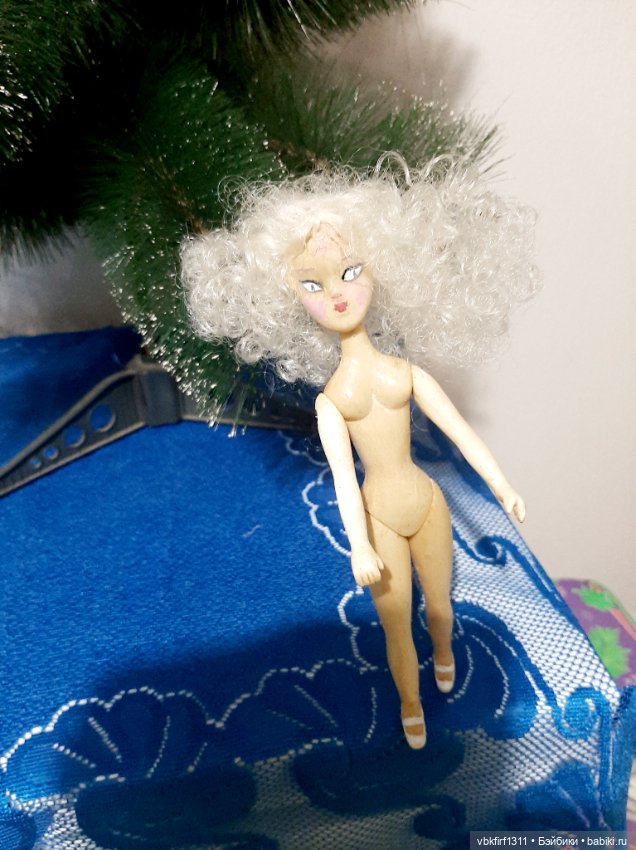 Куколка полностью из дерева по мотивам кукол Mamzelle de Paris (фото 3)