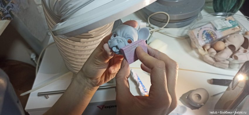 Мастермодель шарнирного щенка французкого бульдога (фото 2)