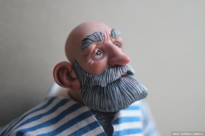 Дедуля номер 6 — Авторские шарнирные куклы своими руками: лепка (фото 5)